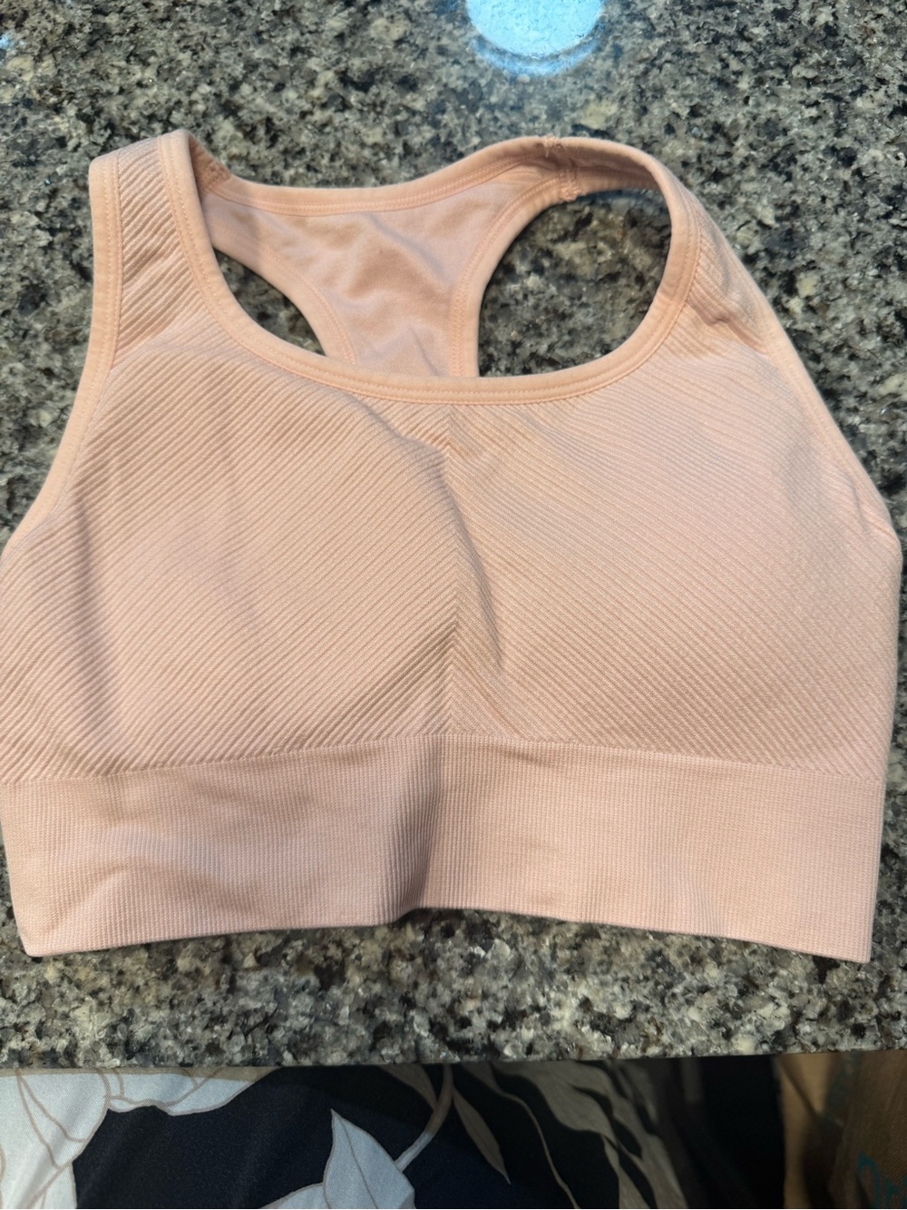 Light Blush Racerback Seamless Sports Bra